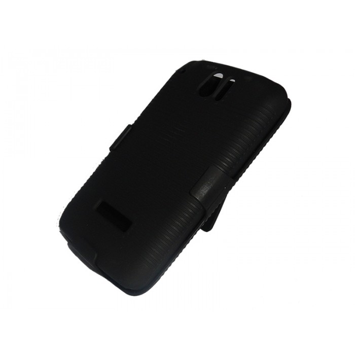 ALCATEL 991 Clip Combo 3 en 1 Holster + Mica + Paño Limpiador