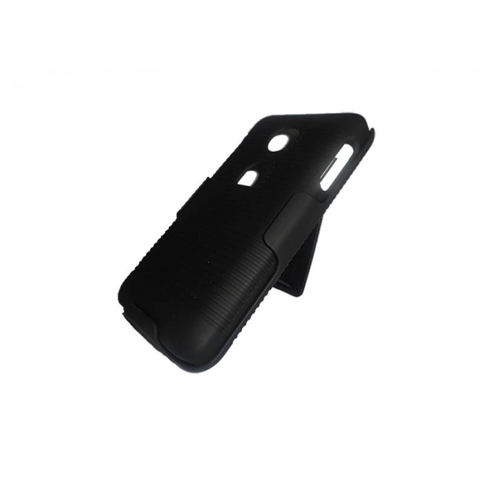 HUAWEI Y320 Clip Combo 3 en 1 Holster + Mica + Paño Limpiador